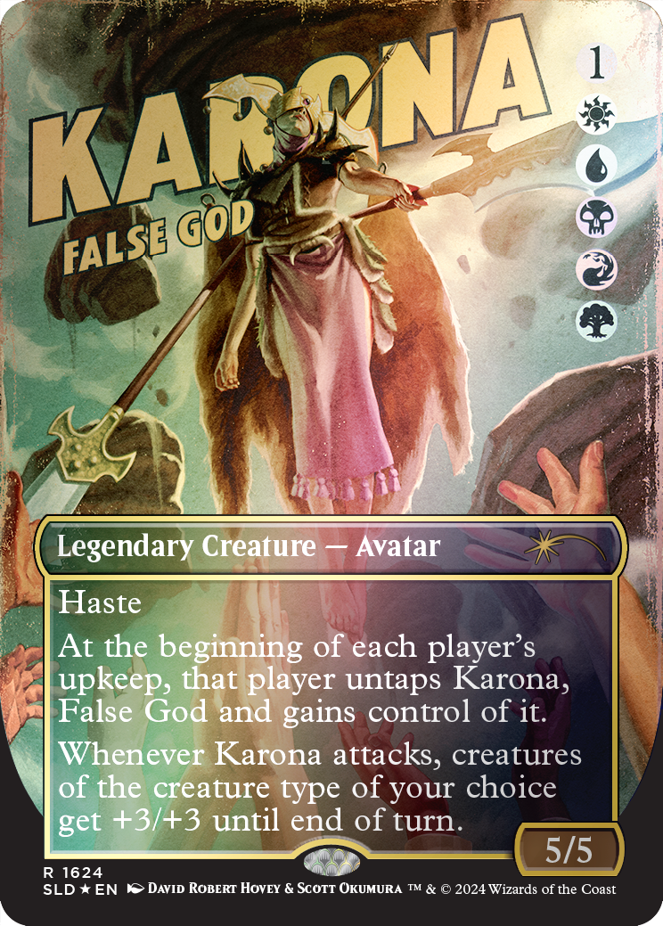 Karona, False God (Rainbow Foil) [Secret Lair Drop Series] | Nerdhalla Games