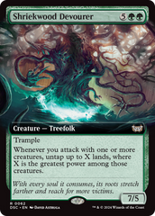 Shriekwood Devourer (Extended Art) [Duskmourn: House of Horror Commander] | Nerdhalla Games