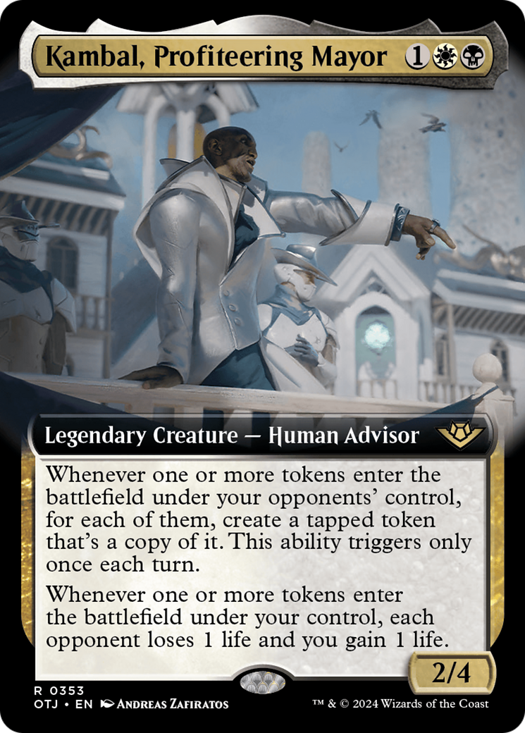 Kambal, Profiteering Mayor (Extended Art) [Outlaws of Thunder Junction] | Nerdhalla Games