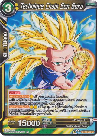 Technique Chain Son Goku (BT10-098) [Rise of the Unison Warrior 2nd Edition] | Nerdhalla Games