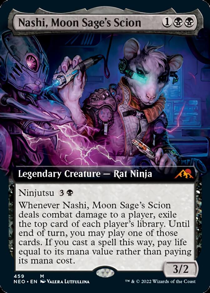 Nashi, Moon Sage's Scion (Extended Art) [Kamigawa: Neon Dynasty] | Nerdhalla Games