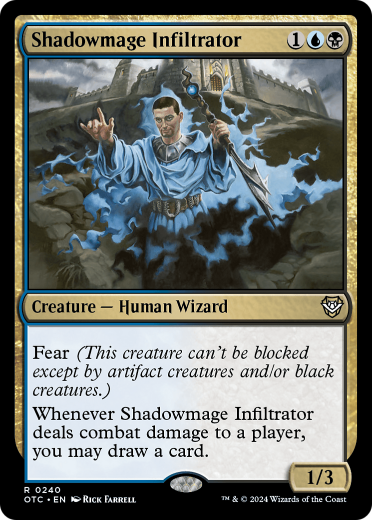 Shadowmage Infiltrator [Outlaws of Thunder Junction Commander] | Nerdhalla Games