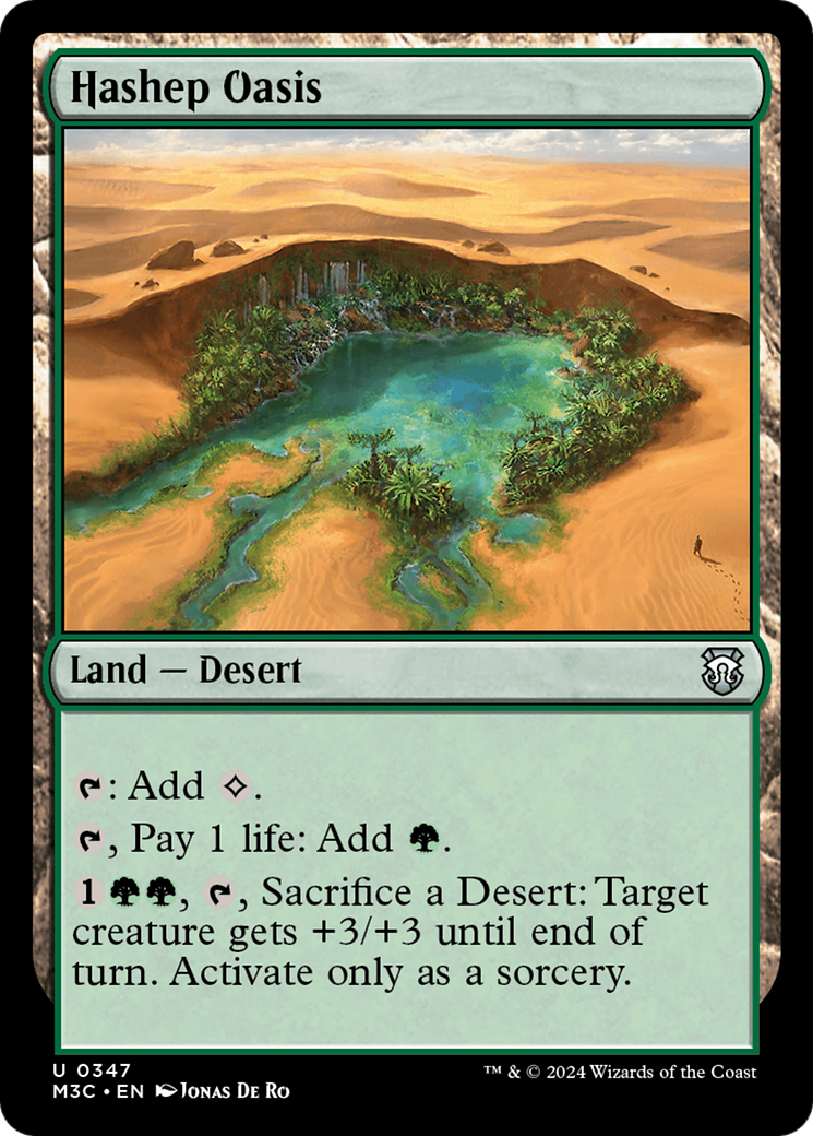 Hashep Oasis (Ripple Foil) [Modern Horizons 3 Commander] | Nerdhalla Games