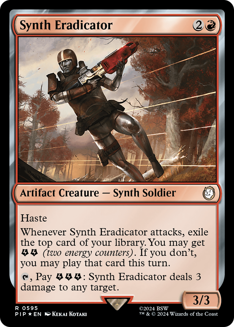 Synth Eradicator (Surge Foil) [Fallout] | Nerdhalla Games