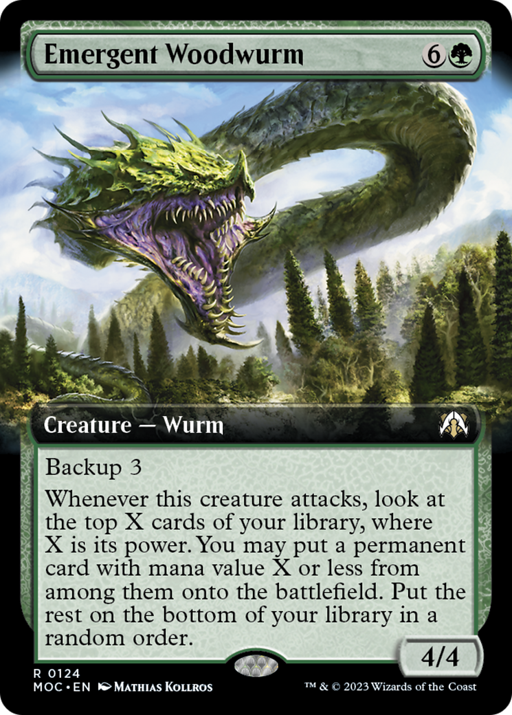 Emergent Woodwurm (Extended Art) [March of the Machine Commander] | Nerdhalla Games