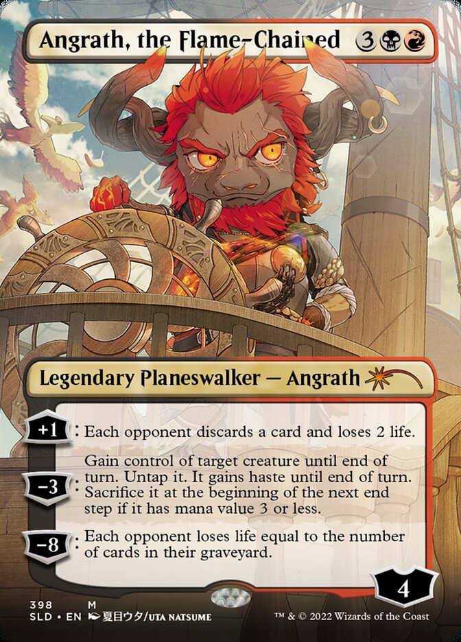 Angrath, the Flame-Chained (Borderless) [Secret Lair Drop Series] | Nerdhalla Games