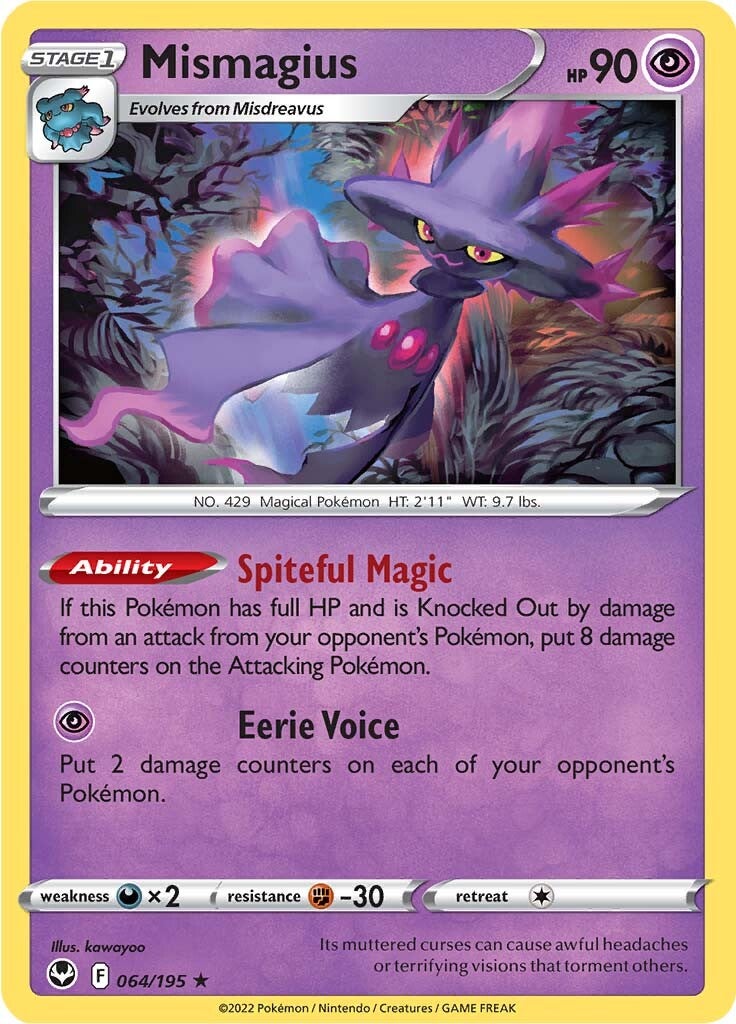 Mismagius (064/195) [Sword & Shield: Silver Tempest] | Nerdhalla Games