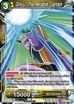 Ginyu, The Reliable Captain (P-019) [Promotion Cards] | Nerdhalla Games