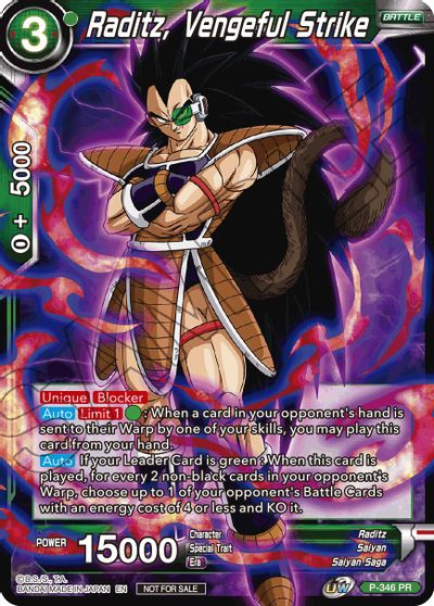 Raditz, Vengeful Strike (P-346) [Tournament Promotion Cards] | Nerdhalla Games