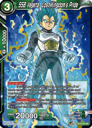 SSB Vegeta, Lost Kingdom's Pride (BT16-052) [Realm of the Gods] | Nerdhalla Games