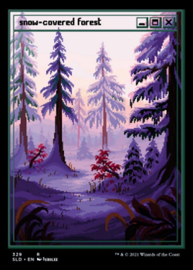 Snow-Covered Forest (Foil Etched) [Secret Lair Drop Series] | Nerdhalla Games