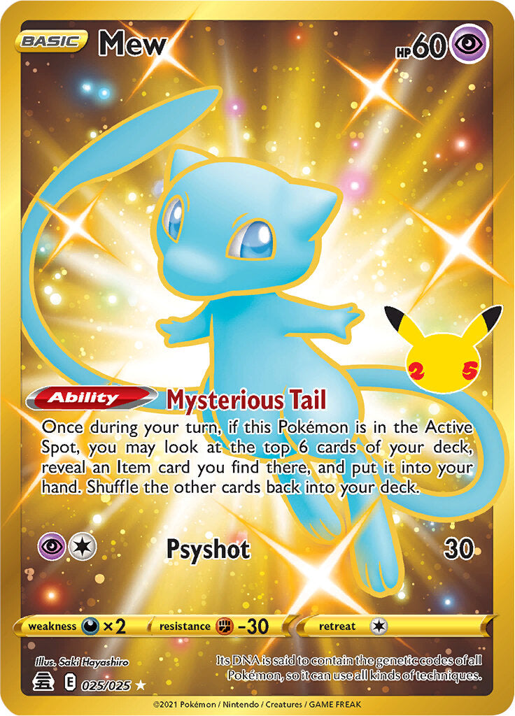 Mew (025/025) (Gold) [Celebrations: 25th Anniversary] | Nerdhalla Games