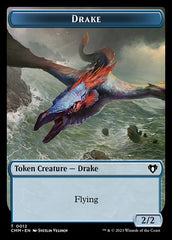 Spirit (0010) // Drake Double-Sided Token [Commander Masters Tokens] | Nerdhalla Games