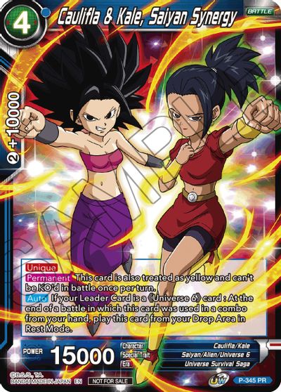 Caulifla & Kale, Saiyan Synergy (P-345) [Tournament Promotion Cards] | Nerdhalla Games