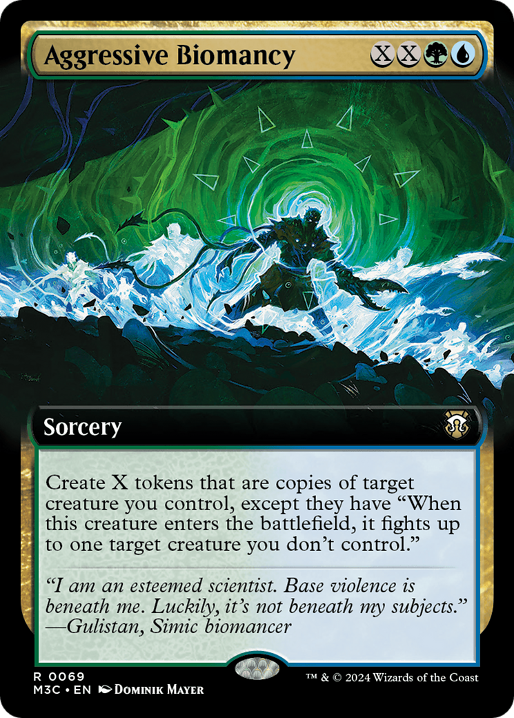 Aggressive Biomancy (Extended Art) (Ripple Foil) [Modern Horizons 3 Commander] | Nerdhalla Games