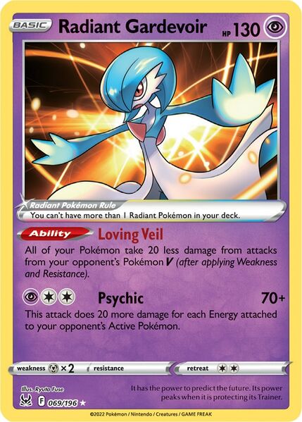 Radiant Gardevoir (069/196) [Prize Pack Series Three] | Nerdhalla Games