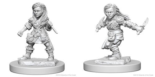 Wizkids:  Nolzur's Marvelous Miniatures Wave #1- Halfling Female Rogue | Nerdhalla Games