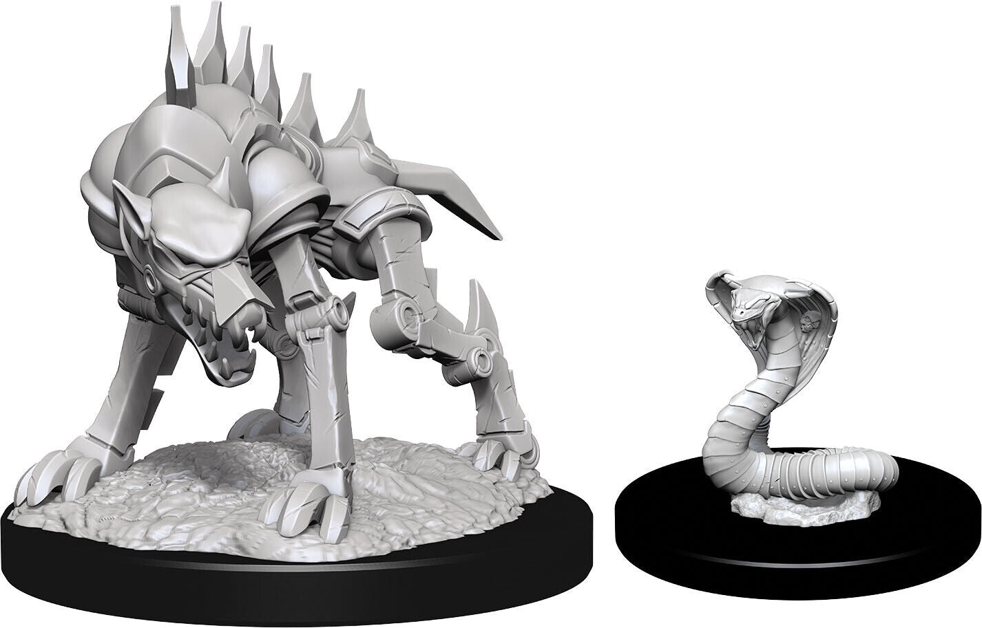 WizKids:  Nolzur's Marvelous Miniatures Wave#14 - Iron Cobra & Iron Defender | Nerdhalla Games