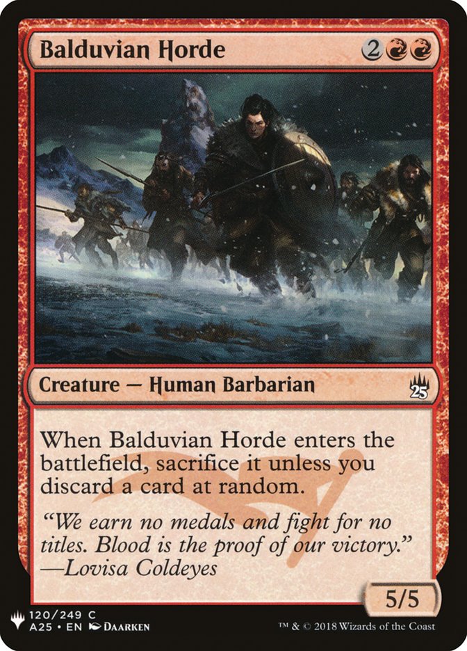 Balduvian Horde [Mystery Booster] | Nerdhalla Games