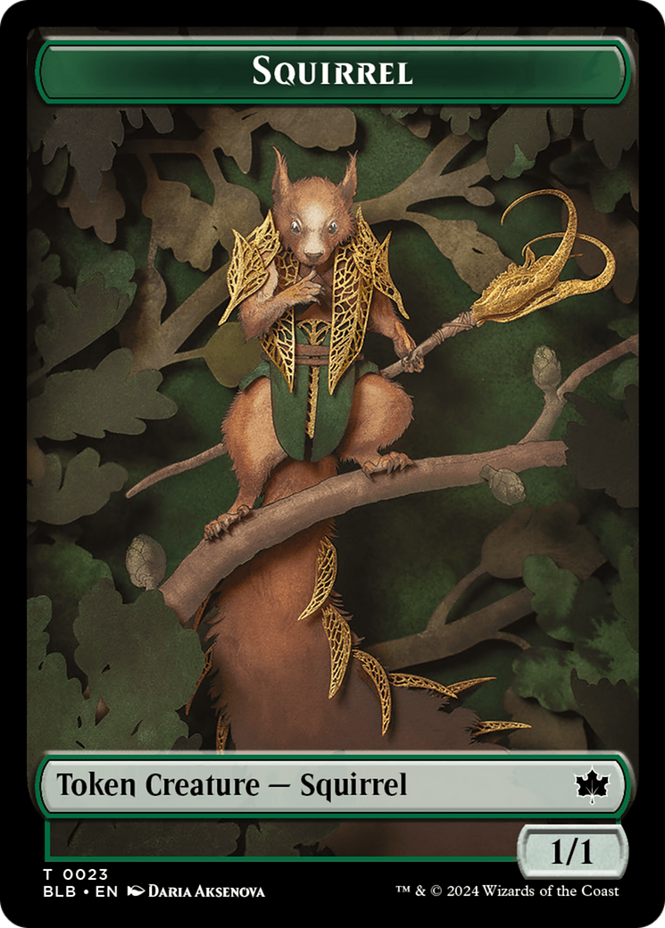 Squirrel Token [Bloomburrow Tokens] | Nerdhalla Games