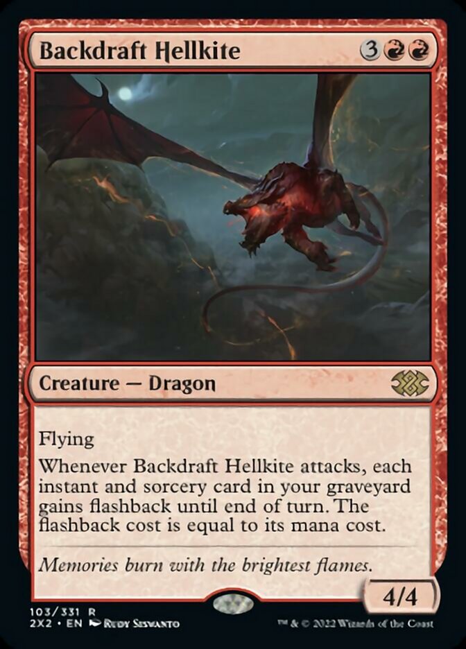 Backdraft Hellkite [Double Masters 2022] | Nerdhalla Games