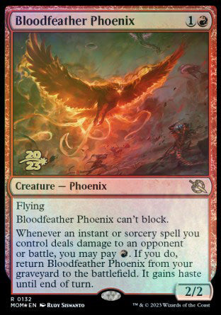 Bloodfeather Phoenix [March of the Machine Prerelease Promos] | Nerdhalla Games