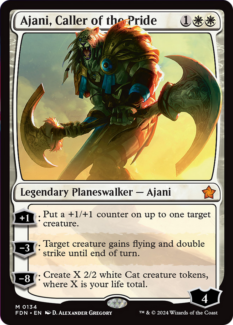 Ajani, Caller of the Pride [Foundations] | Nerdhalla Games