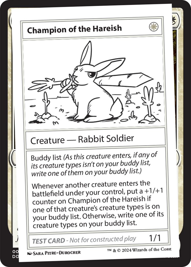 Champion of the Hareish [Mystery Booster 2 Playtest Cards] | Nerdhalla Games