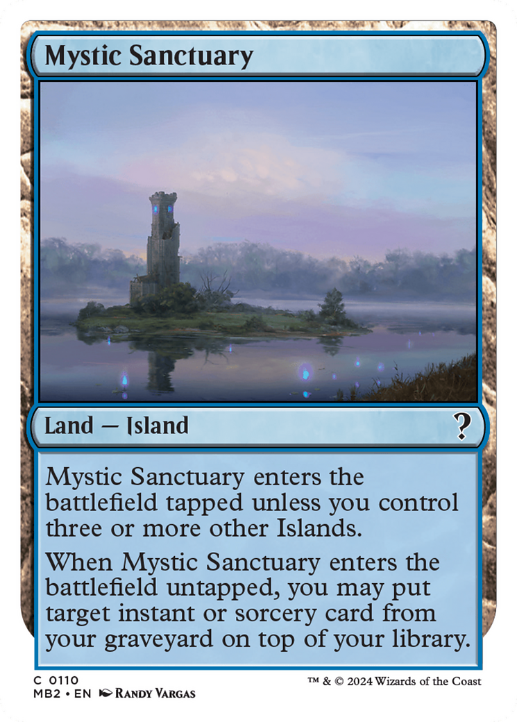 Mystic Sanctuary (White Border) [Mystery Booster 2] | Nerdhalla Games