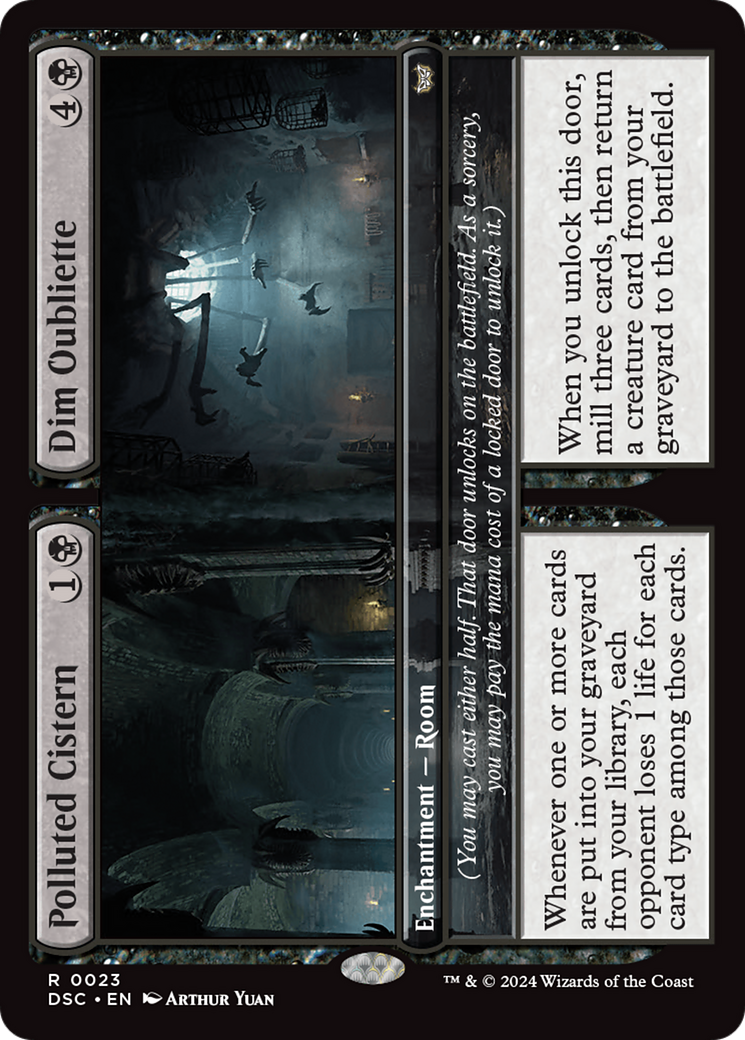 Polluted Cistern // Dim Oubliette [Duskmourn: House of Horror Commander] | Nerdhalla Games