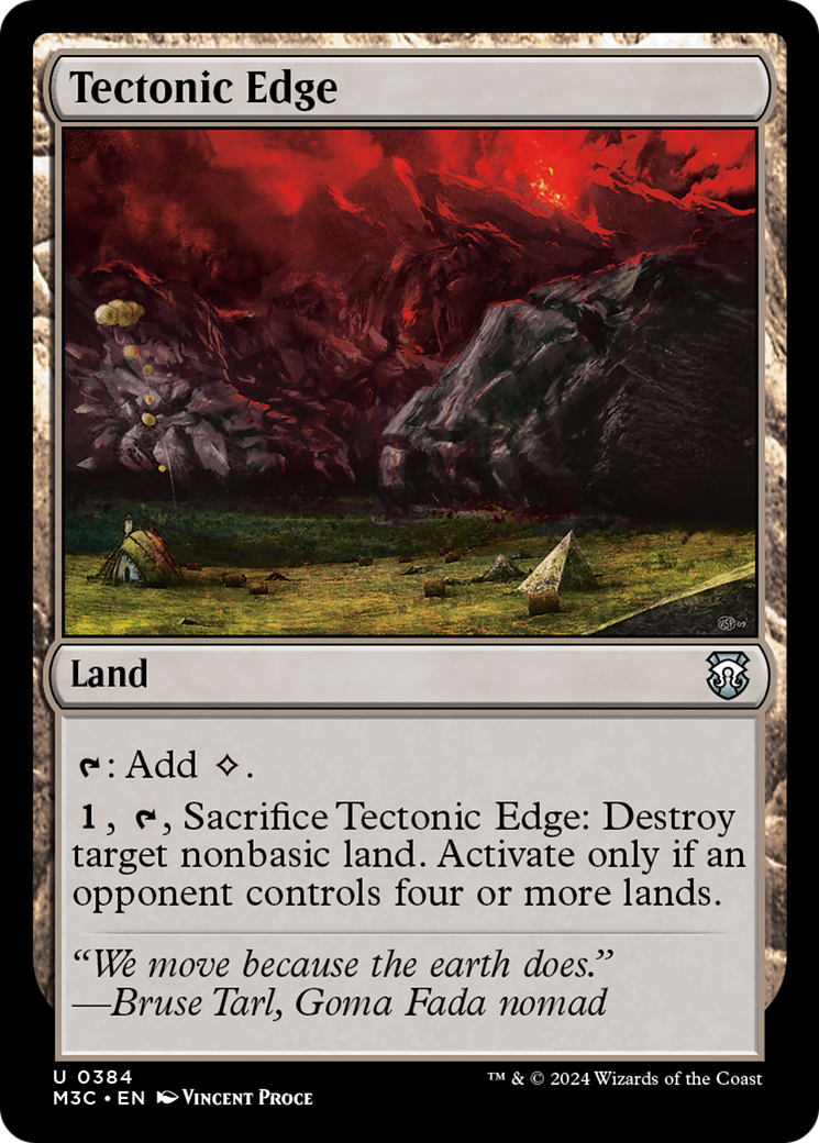 Tectonic Edge (Ripple Foil) [Modern Horizons 3 Commander] | Nerdhalla Games