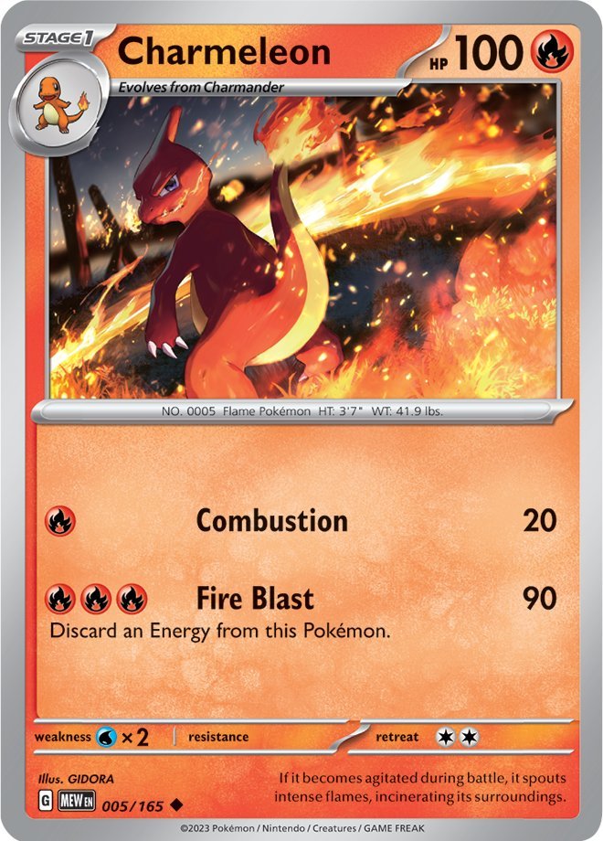 Charmeleon (005/165) [Scarlet & Violet: 151] | Nerdhalla Games