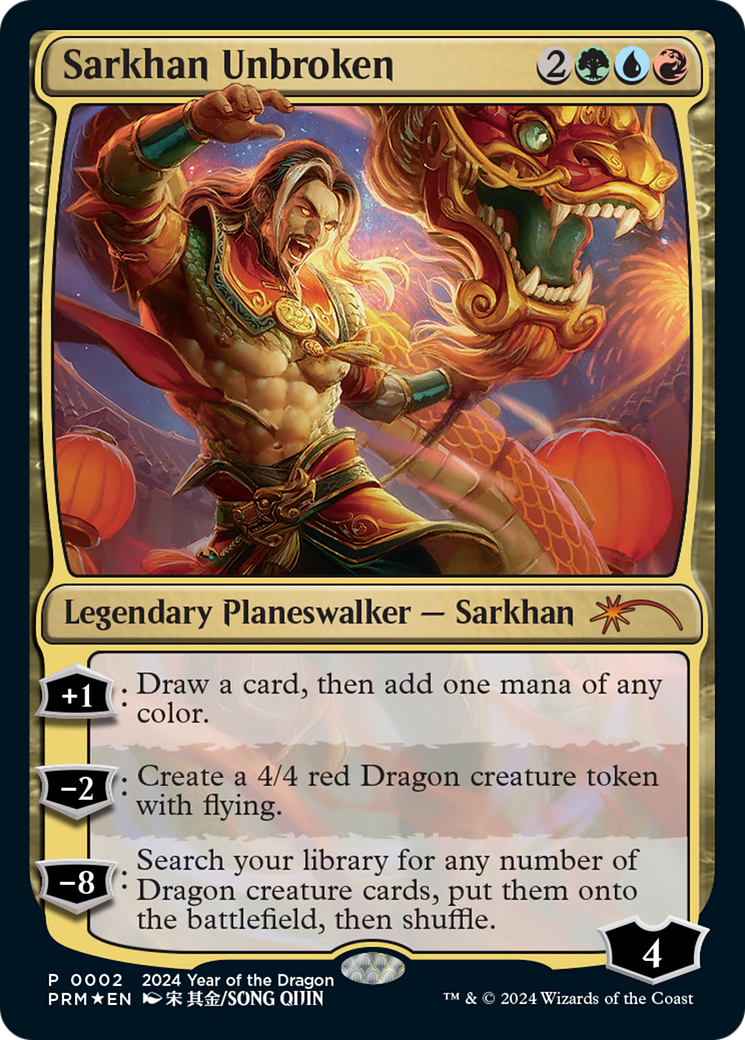 Sarkhan Unbroken (Year of the Dragon 2024) [Standard Showdown Promos] | Nerdhalla Games