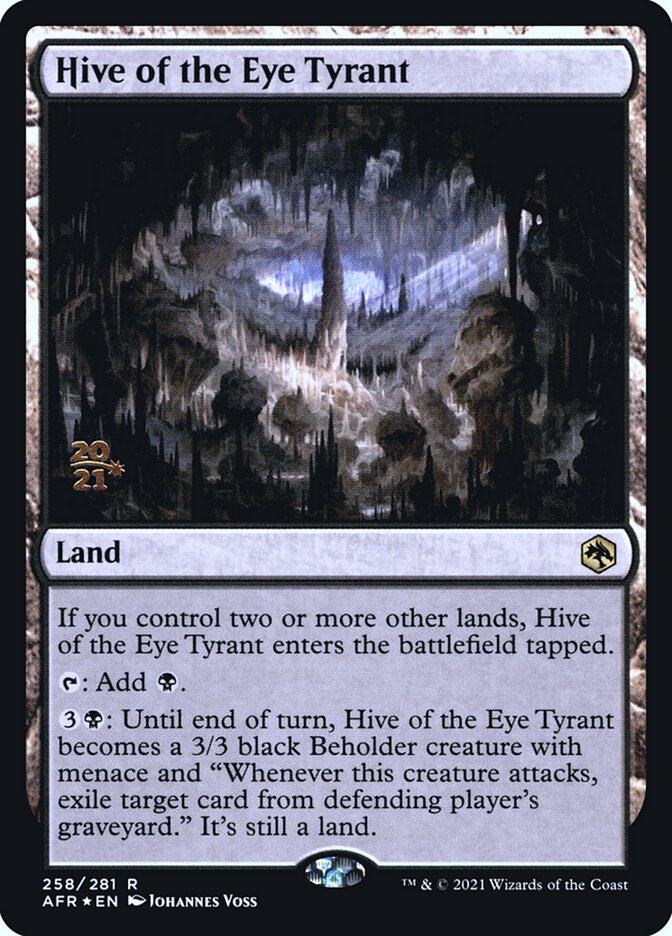 Hive of the Eye Tyrant [Dungeons & Dragons: Adventures in the Forgotten Realms Prerelease Promos] | Nerdhalla Games