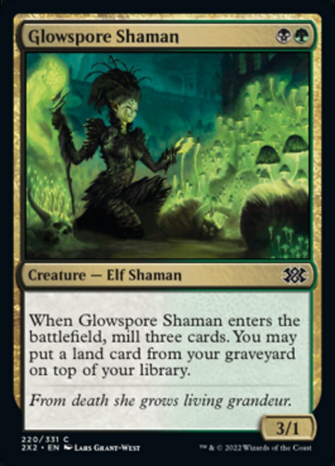 Glowspore Shaman [Double Masters 2022] | Nerdhalla Games