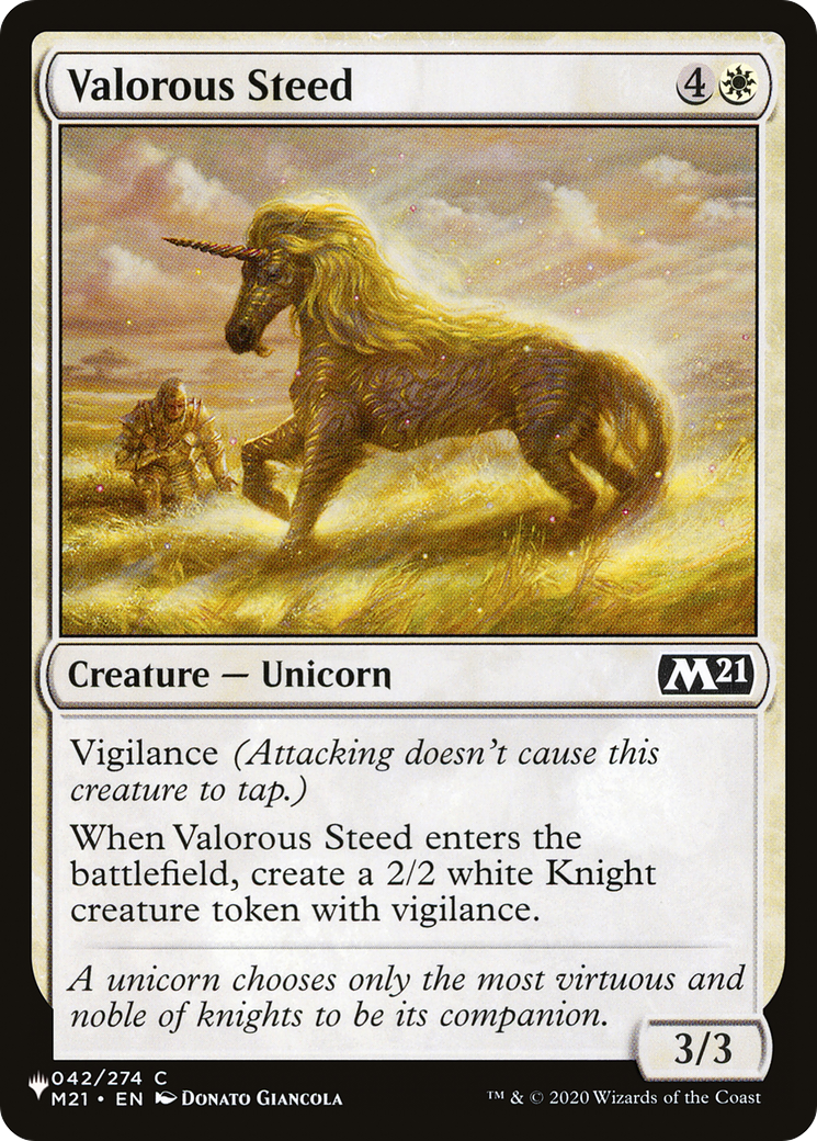 Valorous Steed [The List Reprints] | Nerdhalla Games