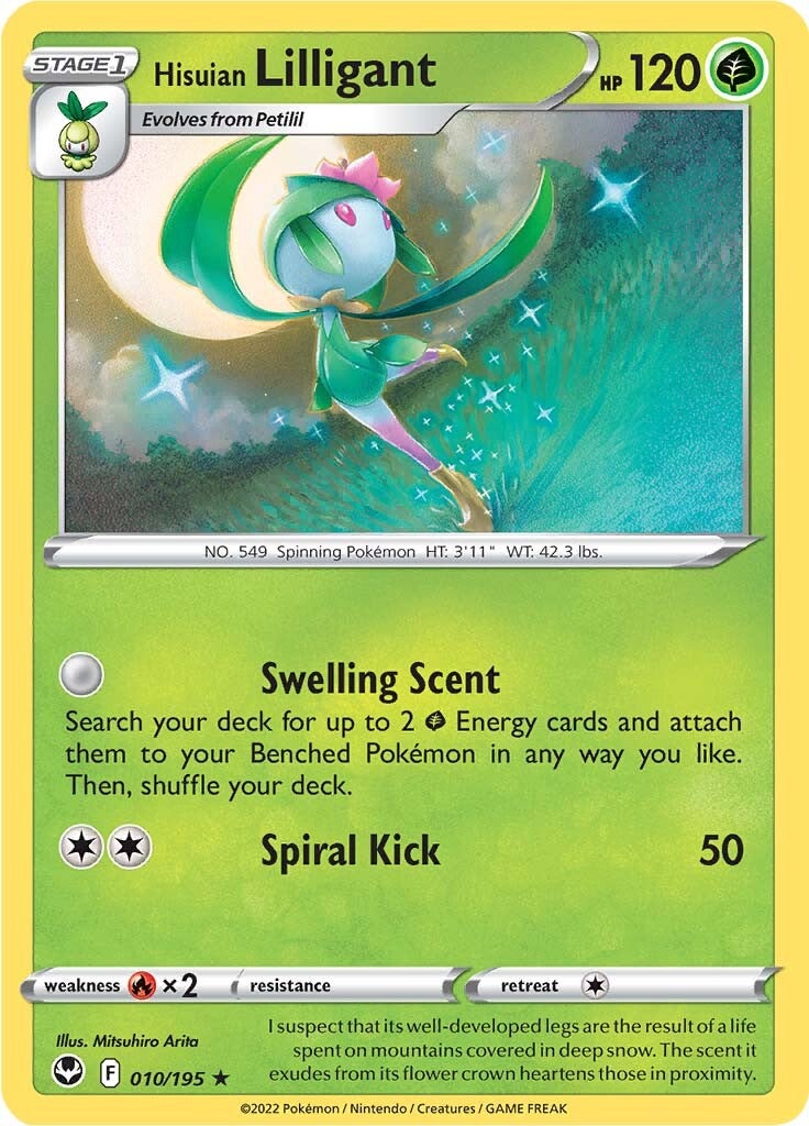 Hisuian Lilligant (010/195) [Sword & Shield: Silver Tempest] | Nerdhalla Games