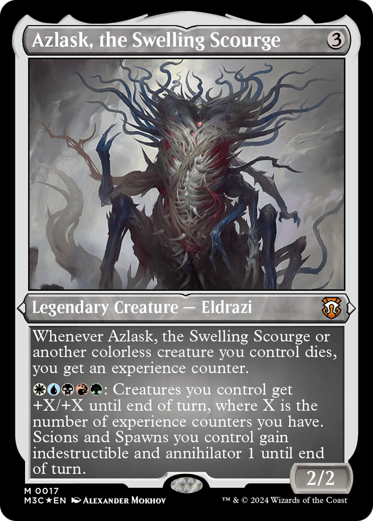 Azlask, the Swelling Scourge (Foil Etched) [Modern Horizons 3 Commander] | Nerdhalla Games