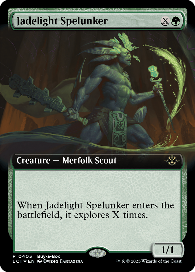 Jadelight Spelunker (Extended Art) (Buy-A-Box) [The Lost Caverns of Ixalan Promos] | Nerdhalla Games