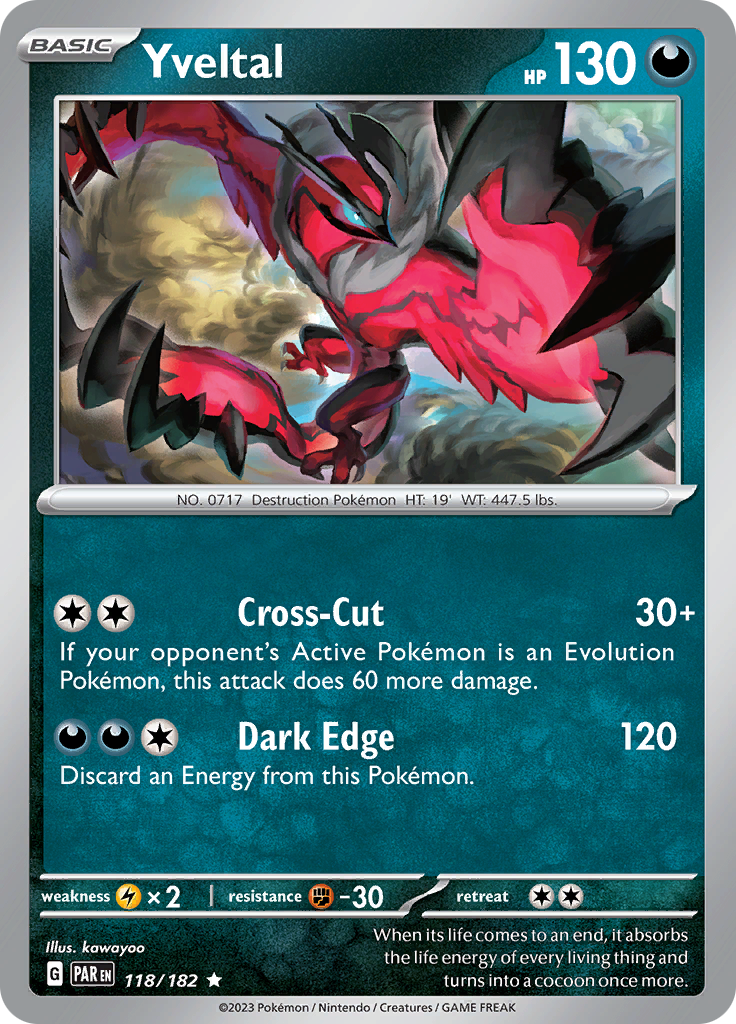 Yveltal (118/182) [Scarlet & Violet: Paradox Rift] | Nerdhalla Games