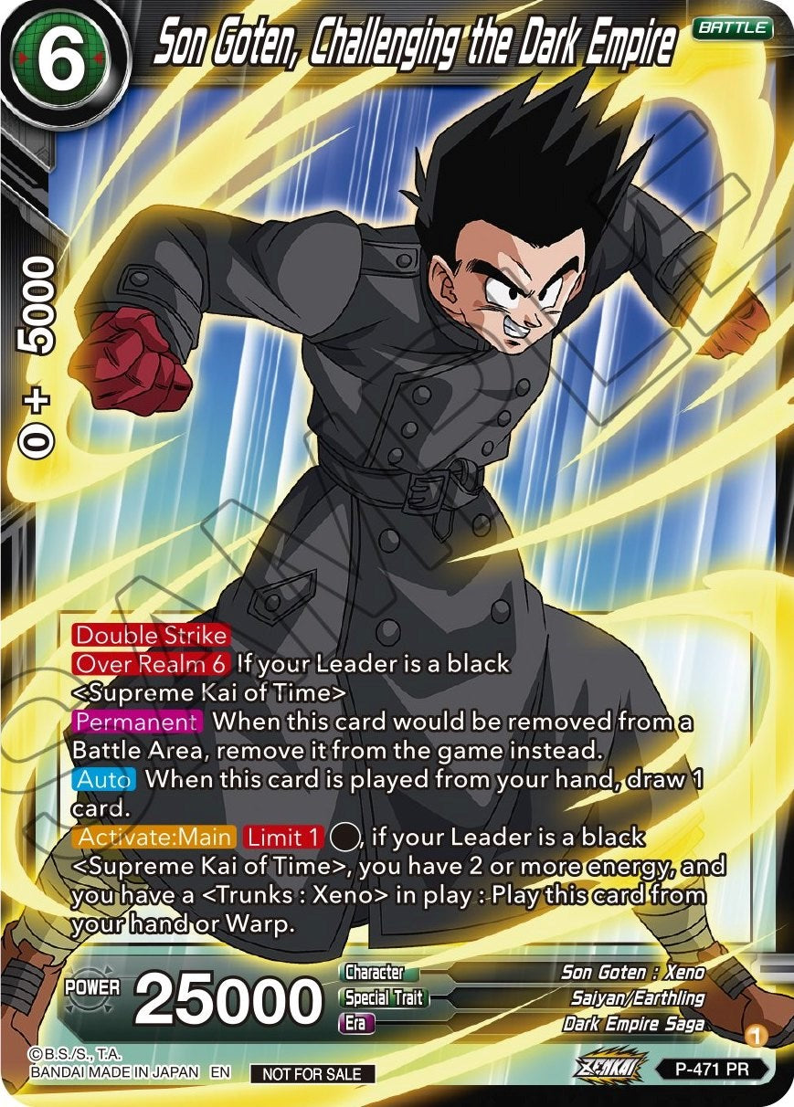 Son Goten, Challenging the Dark Empire (Z03 Dash Pack) (P-471) [Promotion Cards] | Nerdhalla Games