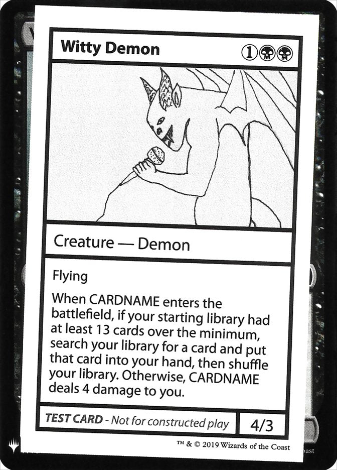 Witty Demon [Mystery Booster Playtest Cards] | Nerdhalla Games