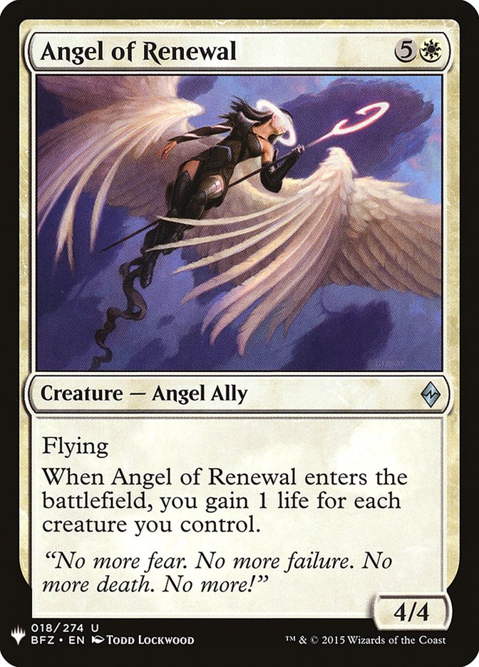 Angel of Renewal [Mystery Booster] | Nerdhalla Games