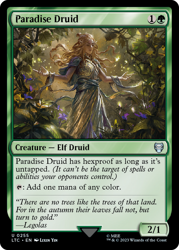 Paradise Druid [The Lord of the Rings: Tales of Middle-Earth Commander] | Nerdhalla Games