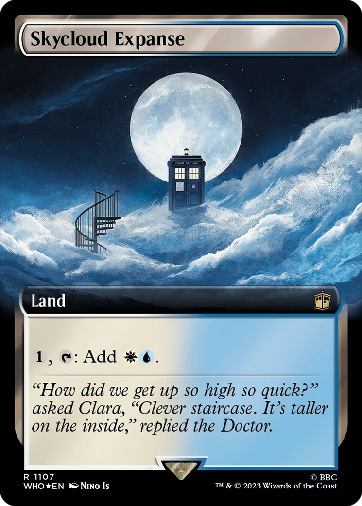 Skycloud Expanse (Extended Art) (Surge Foil) [Doctor Who] | Nerdhalla Games