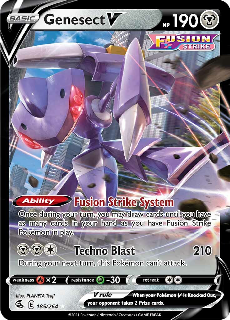 Genesect V (185/264) [Sword & Shield: Fusion Strike] | Nerdhalla Games