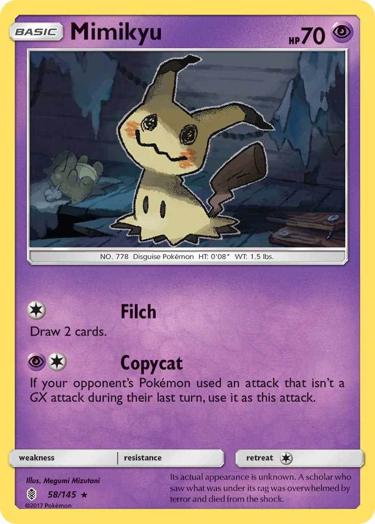 Mimikyu (58/145) [Sun & Moon: Guardians Rising] | Nerdhalla Games