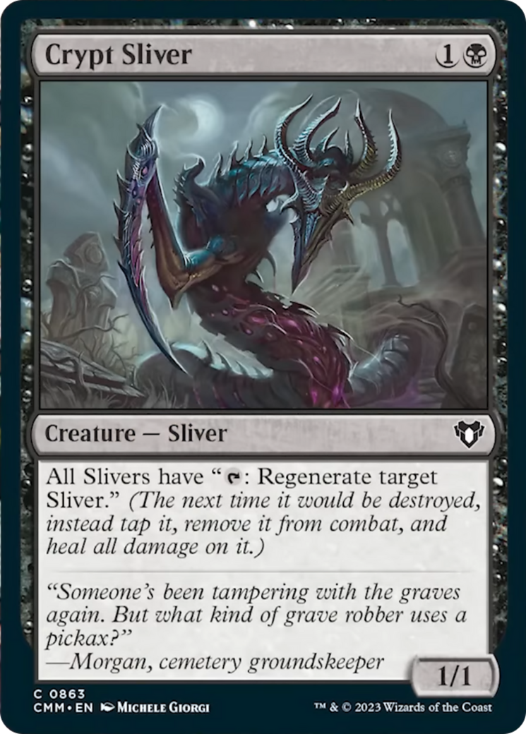 Crypt Sliver [Commander Masters] | Nerdhalla Games