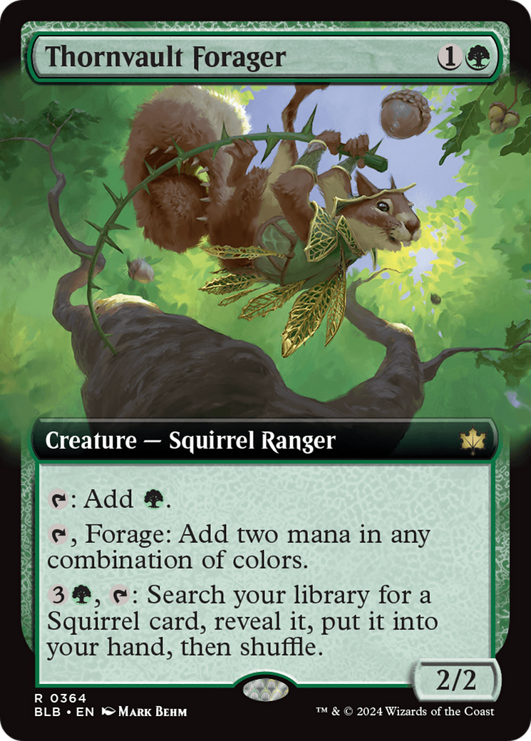 Thornvault Forager (Extended Art) [Bloomburrow] | Nerdhalla Games