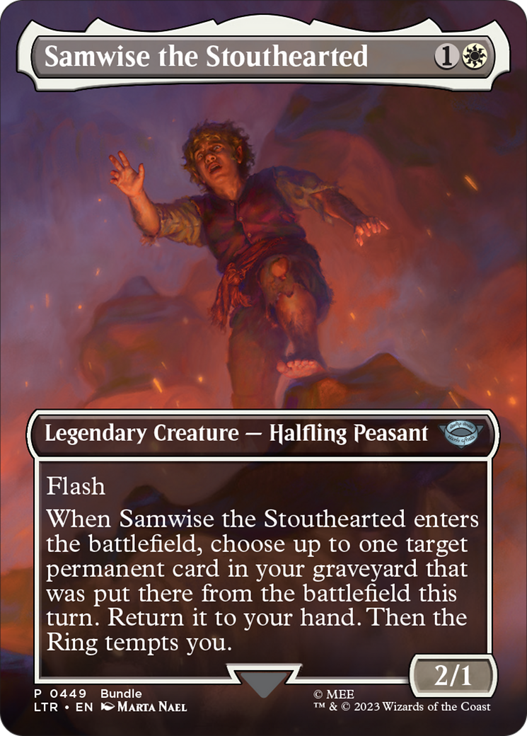 Samwise the Stouthearted (Borderless Alternate Art) [The Lord of the Rings: Tales of Middle-Earth] | Nerdhalla Games